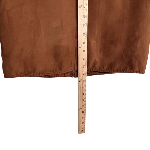 Zara Man Faux Suede Zip Jacket Shirt Men’s Small Brown Overshirt Shacket - Picture 13 of 13